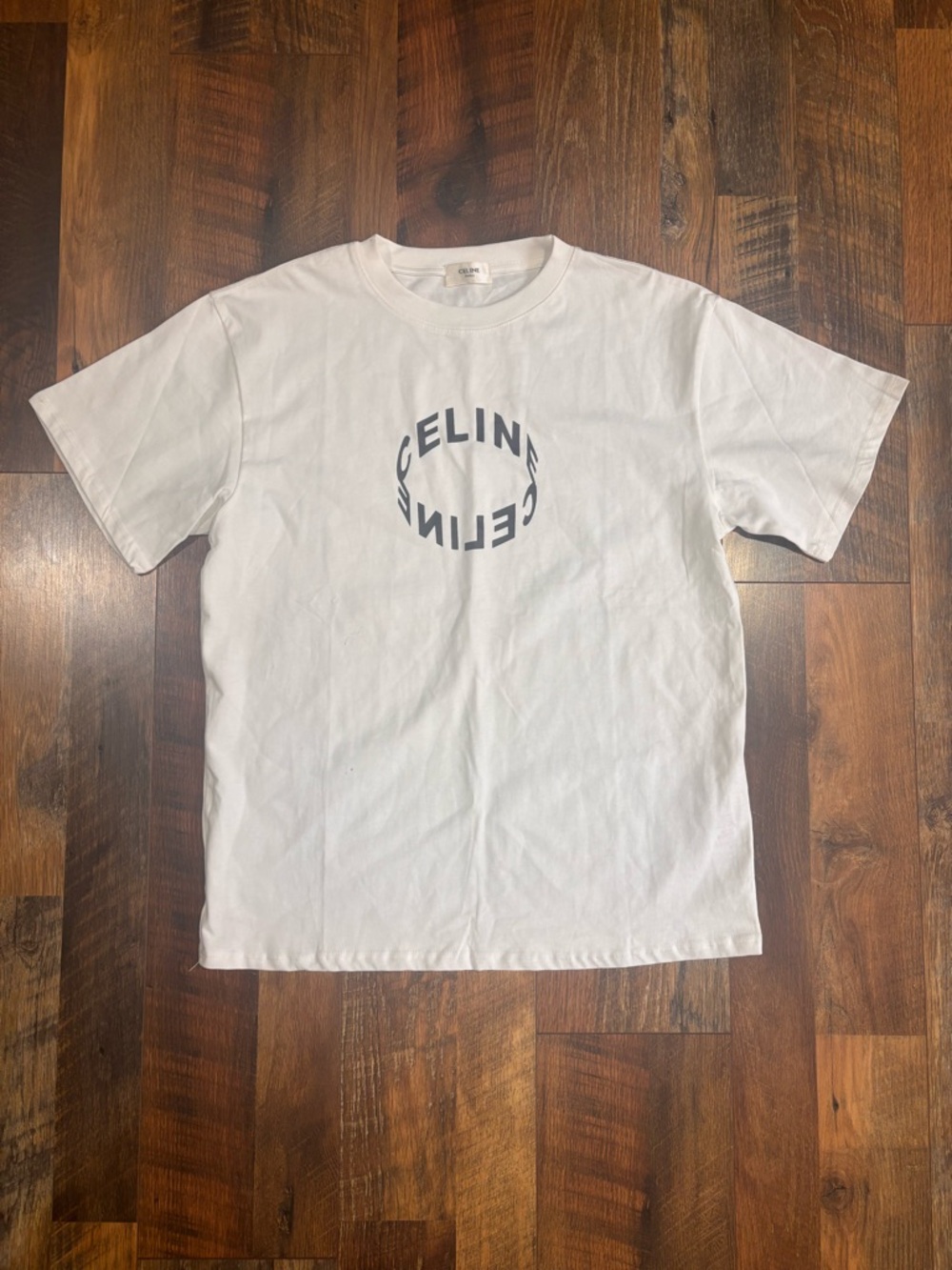 CELINE Circular Logo Tee White